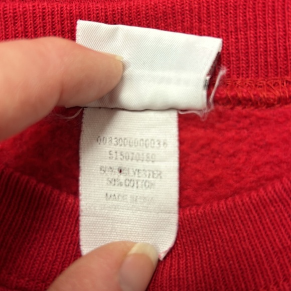 Vintage Bassett-Walker Teddy Bear on Ice Skates Ugly Christmas Sweater Red L - Picture 7 of 13